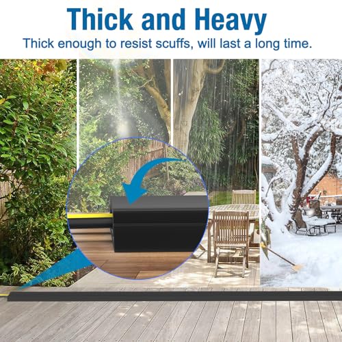 Eapele 4 ft Floor Cord Cover Heavy Duty Cable Protector, Easy to Unroll, Prevent Trip Hazard for Home Office or Outdoor Settings (Black) - color: Black, size: 4 feet-1pc