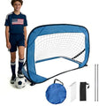 Pop-Up Soccer Goal-Portable Soccer Net for Training-Indoor or Outdoor Versions-Easy Assembly with Compact Carrying Bag-Great for Kids and Adults