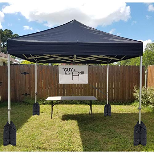 Canopy Weights Bag(192lbs) Set of 4, 1680D Heavy Duty Pop Up Tent Weights Sand Bags for Instant Outdoor Sun Shelter Canopy Patio Umbrella - color: 192 lbs