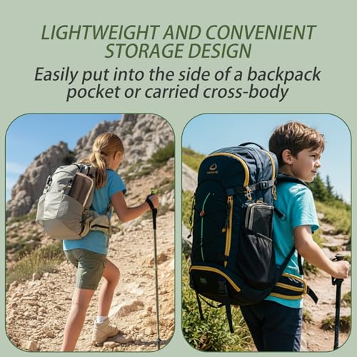 Foldable Backpack Stool, Portable Stool & Pocket Chair for Camping Hiking, 220LBS Capacity Ultralight Collapsible Seat, Quick Setup for Fishing Travel Outdoor Activities（Khaki） - color: Khaki