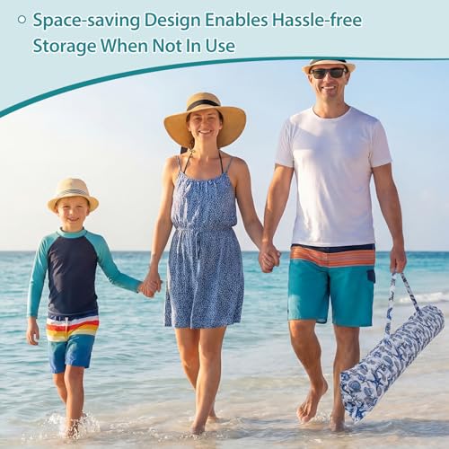 OLIXIS 6'×6' Beach Cabana Tent Sun Shelter – UPF 50+ Easy Setup Cool Canopy Tent Sun Shade with Side Wall, Wind Resistant Beach Cabana for Whole Family - color: Starfish Shell, size: 6ft x 6ft