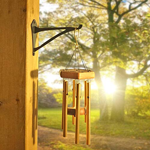 2 Piece 8-Inch Outdoor Decorative Iron Lantern Hooks for Wall Hanging Hummingbird Feeder Windchime Plant Hanger, Black - size: 8 Inch