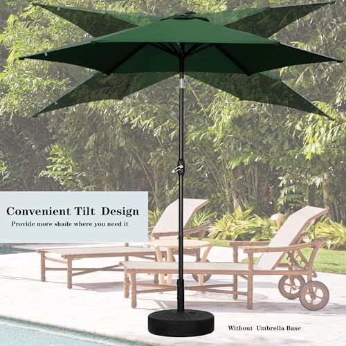 HYD-Parts 9FT Patio Umbrella Outdoor Table Umbrella,Market Umbrella with Push Button Tilt and Crank for Garden, Lawn, Deck, Backyard & Pool, No Base (Green) - color: Green, size: Umbrella Only