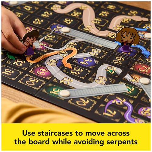 Spin Master Games, Wizarding World of Harry Potter Serpents & Staircases Classic Game, Harry Potter Game for Muggles, for Kids & Family, 1-4 Players, for Ages 5 & Up - color: Multicolor