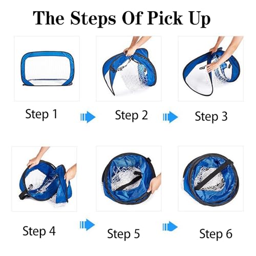 Pop-Up Soccer Goal-Portable Soccer Net for Training-Indoor or Outdoor Versions-Easy Assembly with Compact Carrying Bag-Great for Kids and Adults