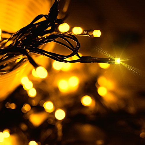 2 Pack Super-Long Solar String Lights Total 170Ft 480 LED 8 Modes Solar Powered Outdoor Waterproof Christmas Fairy Lights for Xmas Tree Garden Lawn Home Wedding Party Decor(Warm White) - color: Warm White, size: 170ft