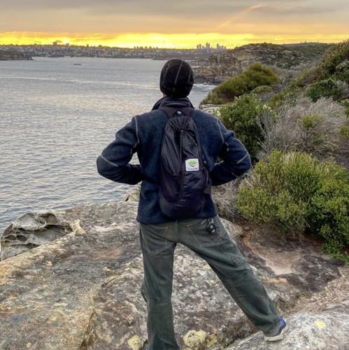 Hammock Bliss - Ultralight Travel Daypack - Lightweight Packable Backpack - Foldable Hiking Backpacks - Waterproof Compact Folding Day Pack for Travel Camping Outdoor - Only 5.25 oz - color: Black