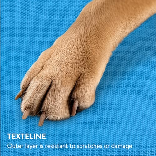 Navaris Gel Pet Cooling Mat with Durable Textiline Cover - Cool Pad for Dog or Cat - Cooler Bed Mats for Dogs or Cats - 15.7" x 9.7" x 0.2" (40 x 50 x 0.5 cm) - size: 40 x 50 cm