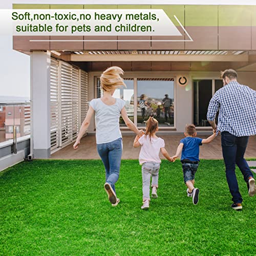 Weidear Artificial Grass 3 ft x 4 ft, 0.8 inch Fake Grass Mat, 4 Tones Synthetic Turf Rug, Indoor Outdoor Turf Grass for Dogs Pets/Patio Lawn Landscape Garden, Customized Sizes - size: 3X4ft
