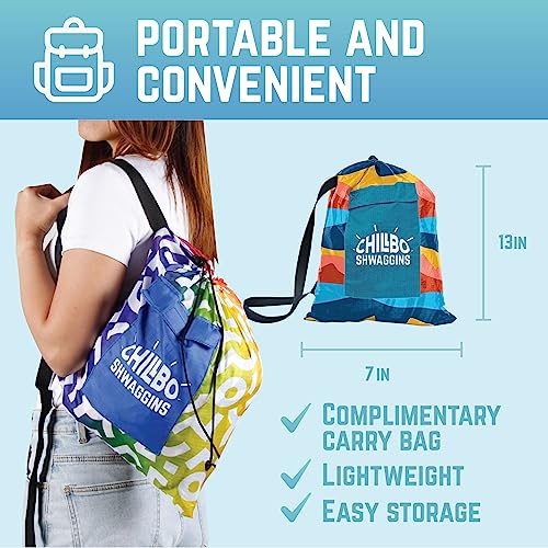 Chillbo Inflatable Couch – Unique Designs - No-Pump Setup, Ripstop Polyester, Stability Pegs, Fun Prints - Portable Air Inflatable Lounger for Beach, Camping, Festivals, and Tailgating - color: Desert Daydream, size: Large