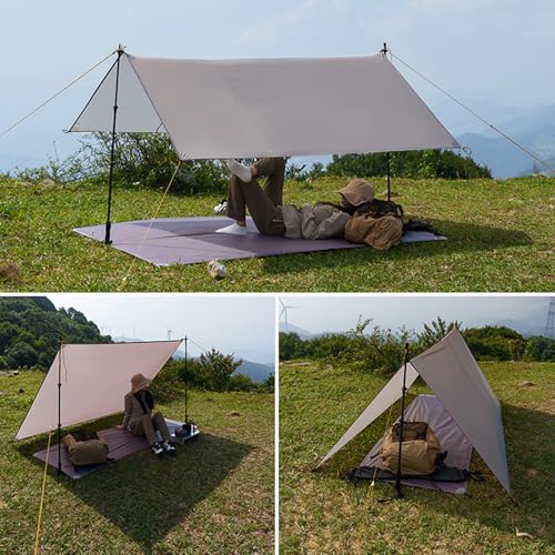 Trap Waterproof Camping Tent Accessories 0.53 Lbs Ultralight Footprint, 15D Compact & Lightweight Ground Tarps Mat for Hiking, Backpacking, Hammock with Storage Bag - size: 15D-L