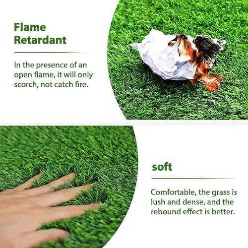 Artificial Grass Rug Turf for Dogs Indoor Outdoor Fake Grass for Dogs Potty Training Area Patio Lawn Decoration (51 x 31.5 Inch (Pack of 1)) - size: 51 x 31.5 Inch (Pack of 1)