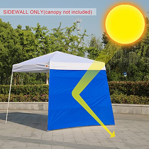 ABCCANOPY Slant Leg Canopy SunWall, 1 Pack Sidewall Only, Blue - color: Blue