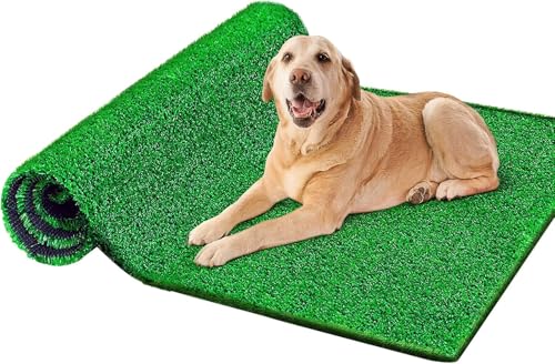 Artificial Grass, Large Artificial Turf, Synthetic Grass Mat Training Pad for Small/Medium/Large Dogs, Fake Grass Rug with Drainage Holes, Indoor Outdoor Rug Patio Lawn Decoration (3.28'x4.92') - size: 3.28'x4.92'