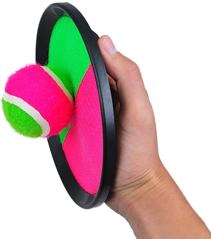 Pitch N Catch Ball Game Pack Indoor and Outdoor Mitt Pitch N Catch Paddle Ball Set (1 Pack) - size: 1 Pack