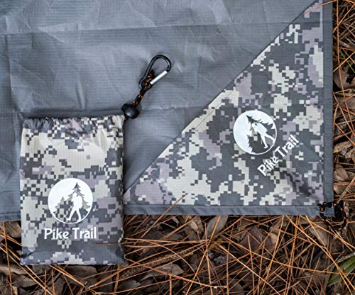 Pike Trail Pocket Beach Blanket (60 in X 56 in) – Lightweight Sand Proof Picnic Blankets, Compact Outdoor Blankets, Waterproof Pocket Blanket for Hiking, Camping, Picnics, Travel and Beach Trips - color: Digital Camo