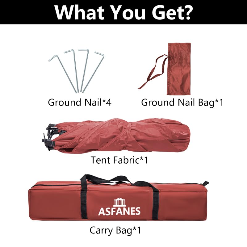 ASFANES Outdoor Pet Automatic Camping Tent, Pop up Cave Bed for Indoor Cats and Small Dogs, Portable Cat House Dog House, Red. - style: Red