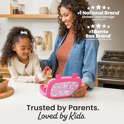 Bentgo Kids Prints Leak-Proof, 5-Compartment Bento-Style Kids Lunch Box - Ideal Portion Sizes for Ages 3-7, Durable, Drop-Proof, Dishwasher Safe, & PFAS & BPA-Free Materials (Fairies) - color: Fairies