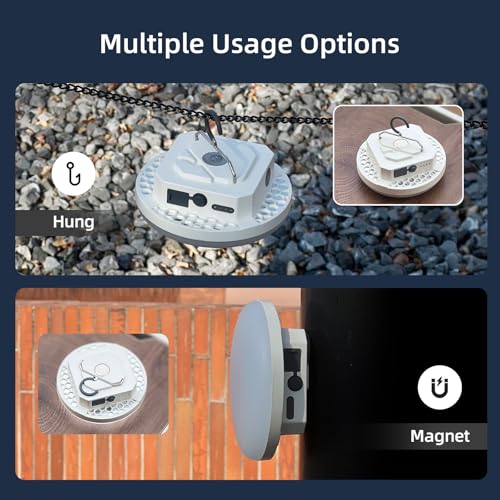 Rechargeable Camping Tent Light 10500mAh 30W 4000Lumen Battery Operated LED Lights IPX5 Waterproof Portable Lamp for Power Outages Outdoor Emergency Home Use - size: 30W