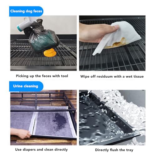 Dog Potty Tray, Pet Indoor Dog Training Toilet, Pet Litter Box Dog Training Toilet, Puppy Pee Pad Holder Mesh Pad Tray, Dog Potty Training Pee Pad Holder for Small Dogs - size: Medium