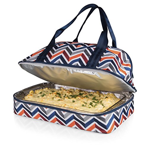 PICNIC TIME Potluck Insulated Casserole Carrier, Thermal Food Carrier, Portable Food Warmer, Insulated Container for up to 300 Degrees with Framed Window and Comfort handles (Vibe Collection) - color: Vibe Collection