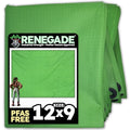 RENEGADE Industrial Tarp 12x9 ft Green – Heavy Duty, Waterproof, UV-Resistant, PFAS-Free – Durable Tarp for Jobsite Coverage, Construction, Farming & Shelter Use - color: Green, size: 12X9