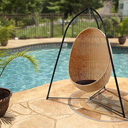 Sorbus Tripod Hanging Chair Stand – 330lbs Capacity, Heavy Duty Steel, Rust Resistant, Adjustable Hammock Frame for Saucer, Air Porch, Indoor/Outdoor Use – Swing Not Included