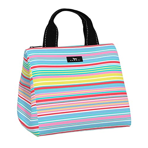 SCOUT Eloise Lunch Bag - Lightweight Insulated Soft Lunch Box, Opens Wide, Zips Closed, Interior Pocket, for Women, Work, Beach, Travel, Pool & Picnic - color: Ripe Stripe