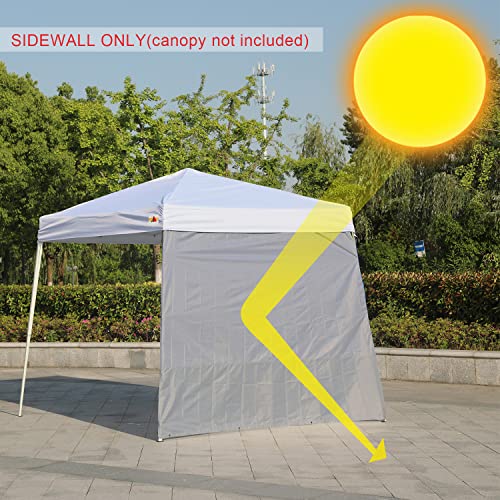 ABCCANOPY Slant Leg Canopy SunWall, 1 Pack Sidewall Only, Gray - color: Gray