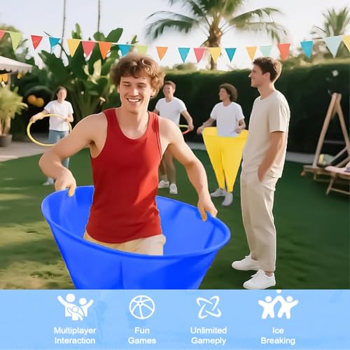 Granny Pants Yard Game, Outdoor Games for Adults, with 20 Inflatable Balls & 2 Air Pumps (Random Colors), The Ultimate Family Reunion Backyard Party Games - 4PC