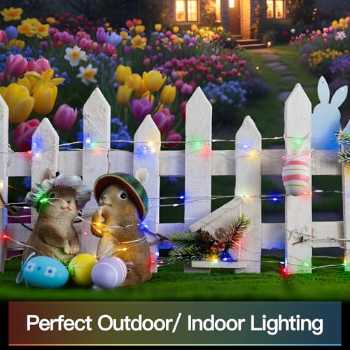 suddus 66ft 200 LED Outdoor String Lights, Multi Color Fairy Lights Battery Operated with Remote, Led Twinkle Lights for Bedroom, Backyard, Wedding, Tree, Mason Jar, Wall, Centerpiece, Christmas - color: Multicolor, size: 200LED