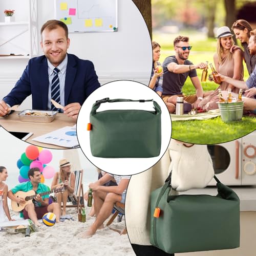 YUDANSI Fashion Lunch Bags for Men Women- Reusable Insulated Leakproof Lunch Box Tote Bag, Cool Bags for Adults, Thermal Cooler Bag for Work Picnic Travel -8L (Green) - color: Green