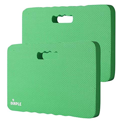Dimple Kneeling Pad, High Density Thick Foam Comfort Kneeling Mats for Gardening, Yoga Exercise, Garden Cushions, Knee Pads - color: Green, size: 2 Pack