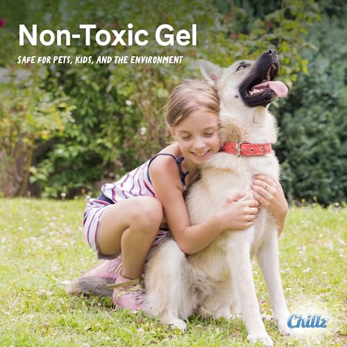 The Green Pet Shop Chillz Gel Mat, Extra Large - Pressure-Activated Cooling Pad for Pets Over 50 lbs - Non-Toxic, No Water or Refrigeration Needed - Ideal for Home, Travel & Crates - size: XL
