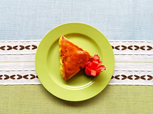 POSATE Plastic Plates Disposable 60 PCS, Heavy Duty 30 Dinner Plates 10.25" and 30 Dessert Plates 7.5" for Party, Green - color: Green