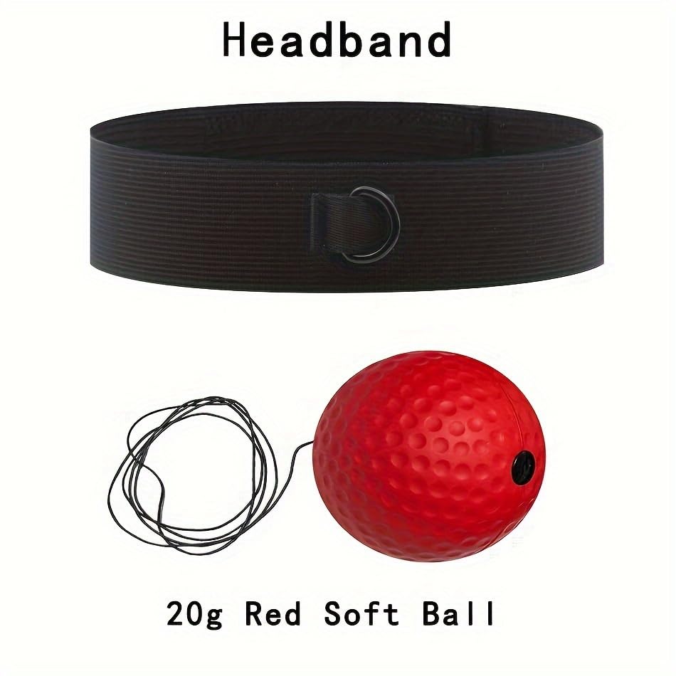 Boxing Reaction Speed Ball with Headband - Adjustable Rope & Replacement Accessories - Train Reflex, Hand-Eye Coordination for Kids/Adults - Portable for Home, Gym, Outdoor Workouts