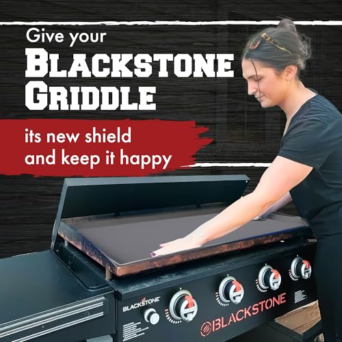 KITCHEN PERFECTION 28" Premium Silicone Griddle Cover Mat for Blackstone Griddle 28 Inch - Hermetic Protection from Rust & Debris All Year, Fits All Blackstone 28 Inch Models - Food Grade Silicone - color: Gray 28 inch