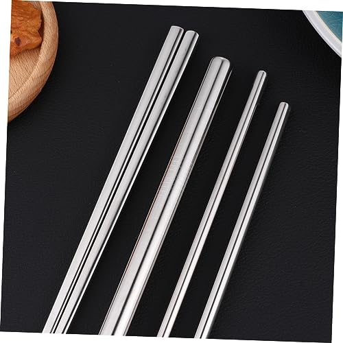 8pcs Portable Stainless Steel Tableware Set Food Grade Cutlery with Spoon Fork Chopsticks and Straws Outdoor Dining and Picnics Includes Black Carrying Bag