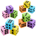 Neon Big Foam Dice Set - 48-Pack, Jumbo, and Colorful Dice for Kids - Ideal for Boosting Math Skills, Great Gifts, and Party Fun - style: 48 Pack