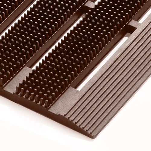 MATALL Waterproof Outdoor Door Mat - 36x24 Inches Interlocking Large Thick Outside Doormat with Drainage Holes for Indoor Home Entrace Garage Pool Deck - color: Beige, size: 2' x 3' (Rectangular)