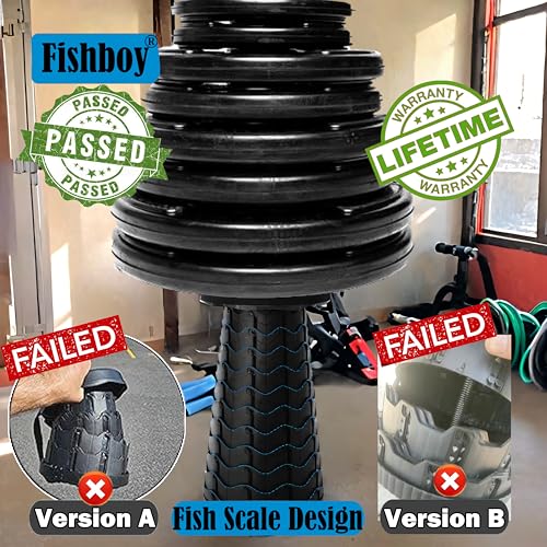 Fishboy Upgraded Collapsible Stool, 400lbs Max Weight, Lightweight But Sturdy, Portable Retractable Folding Telescoping Foldable Camping Stool for Adults Outdoor Fishing Hiking BBQ - color: Black