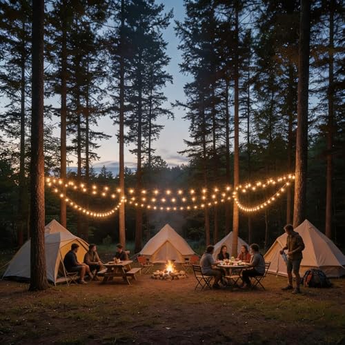 RTTY 200 FT Outdoor String Lights Patio Light for Outside, Waterproof G40 Shatterproof LED Bulbs, Dimmable Hanging Connectable Globe Lighting for Backyard, Cafe, Bistro, Market, Balcony, Porch, 2700K - size: 200FT