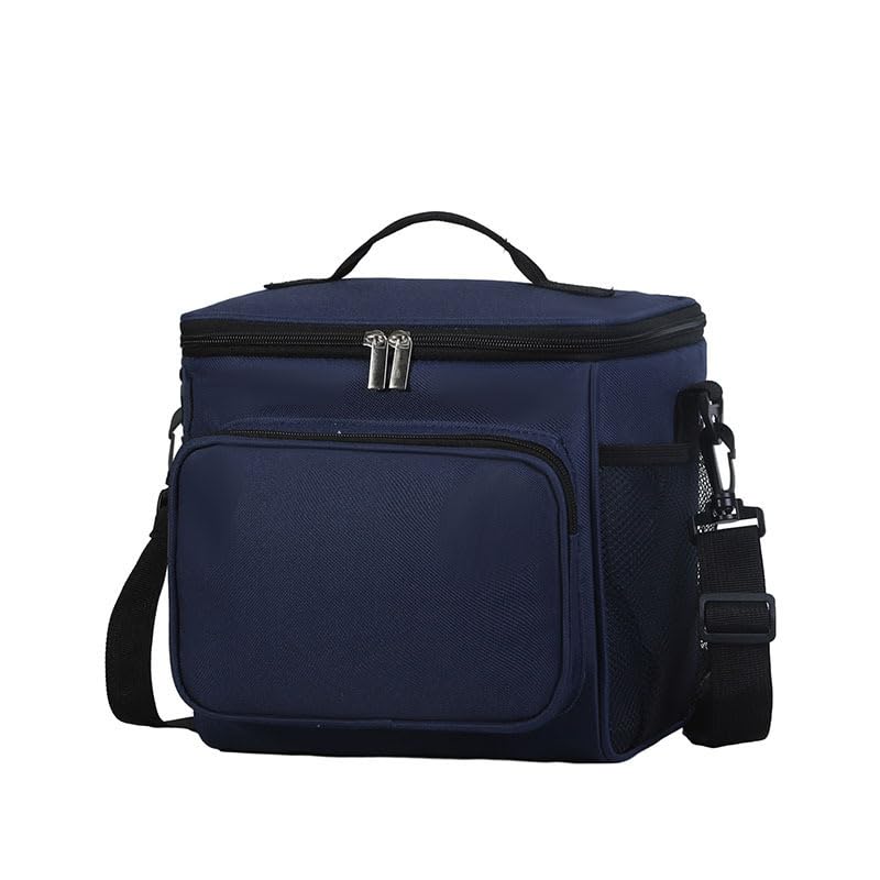 Insulated Picnic Bag Reusable, 2024 Updated Outdoor Gear Insulated Cooler Bag Collapsible Portable Picnic Basket Cooler, for Hot Or Cold, Picnic, Food Delivery, 10.63 * 7.09 * 9.25 Inch (Dark Blue) - color: Dark Blue