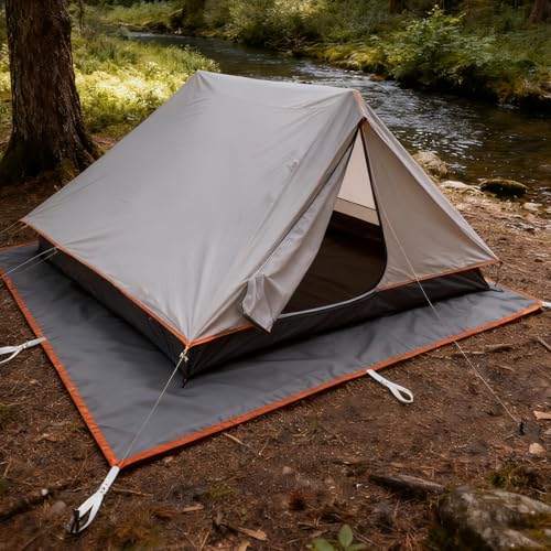 Tent Footprint,71" X 82.6" Waterproof Camping Tarp - Foldable Picnic Blanket Sandproof Lightweight Ground Sheet Mat for Outdoor,Camping,Hiking,Beach,Tent,Park,Music Festival