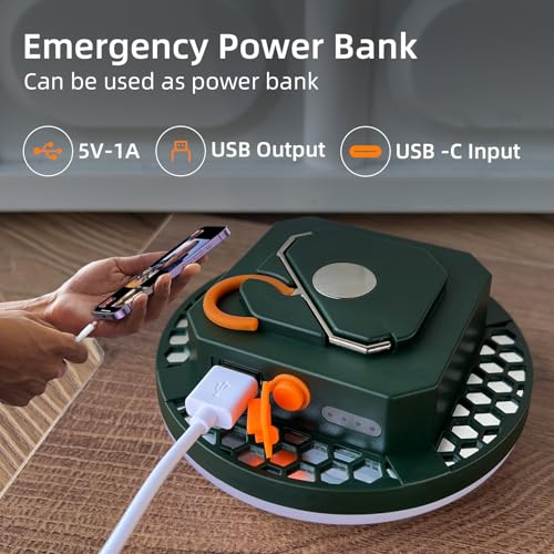 Tent Light Hanging for Camping,Bright LED Rechargeable Portable Lantern for Vendor Booths,Waterproof Outdoor Lights with Battery Power, Camp Lamp Light with Magnet for Outdoor Glamping(Green) - size: 30W(Magnet-Green)