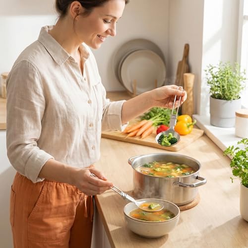 Outdoor Camping Stainless Steel Folding Spatula Sets, Lightweight Thickened Turner Tableware Spoon Cooking Utensils - color: style2