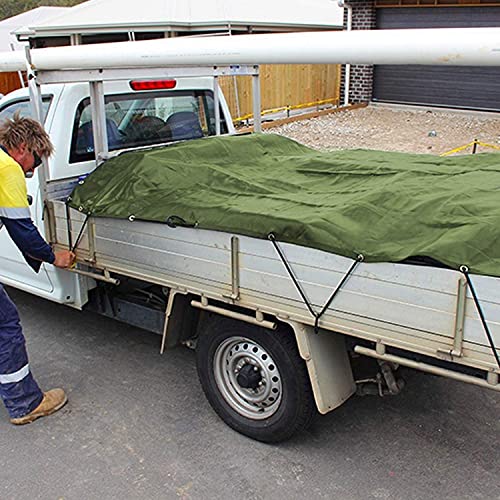 Tarp Canvas,Heavy Duty Waterproof for Outdoors, Truck, Water Resistant, UV Resistant Tarpaulin Cover for Car Boat Camping Firewood Woodpile(6.6 x 6.6 Feet) - size: 6.6 x 6.6 Feet