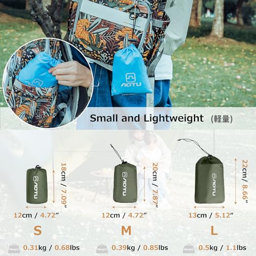 Azarxis Waterproof Camping Tent Tarp Hammock Rain Fly Footprint Ground Cloth Shelter Sunshade Beach Picnic Blanket Mat for Outdoor Camping Park Lawn - color: #01 Army Green, size: 8 X 7 Ft