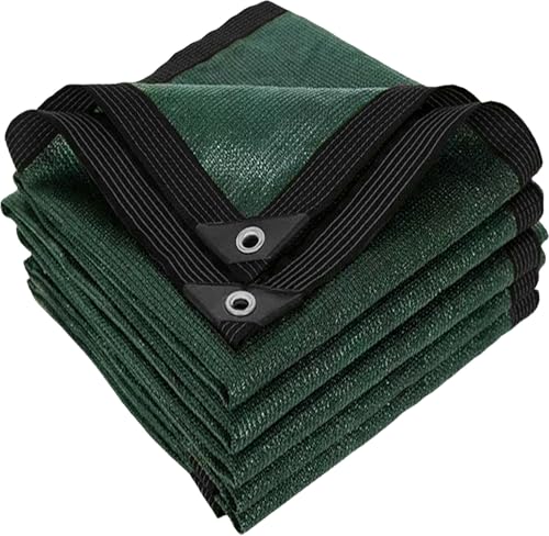 Shade Cloth for Garden,80% Mesh Tarp with Grommets Shade Cloth for Greenhouse,Patio,Vegetables,Plants Cover and Chicken Coops, Shade Net for Outdoor Garden[Green 10×12FT] - size: 10×12FT