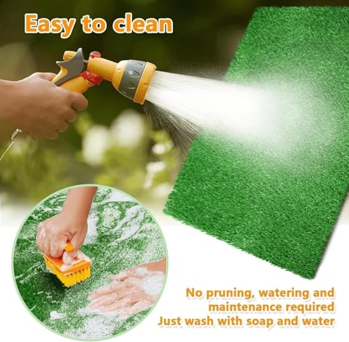 Artificial Grass Rug Turf for Dogs Indoor Outdoor Fake Grass for Dogs Potty Training Area Patio Lawn Decoration (59.1 x 39.3 Inch (Pack of 1)) - size: 59.1 x 39.3 Inch (Pack of 1)